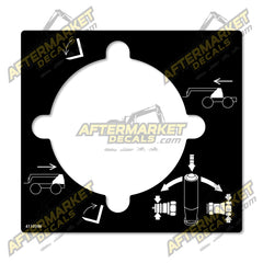 Decal Kit Fits Lull Front Joystick Overlay 4110366 Telehandler - 3M VINYL!