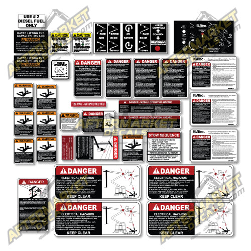 Decal Kit Fits Altec AT235P Crane - 3M VINYL!