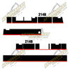 Image of USA Decal Kit Fits Caterpillar 214B Excavator - 3M VINYL!