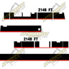 Image of USA Decal Kit Fits Caterpillar 214B FT Excavator - 3M VINYL!