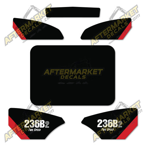 USA Decal Kit Fits Caterpillar 236B2 2-Speed Skid Steer - 3M VINYL!