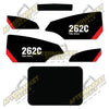 Image of USA Decal Kit Fits Caterpillar 262C Two Speed Skid Steer - 3M VINYL!