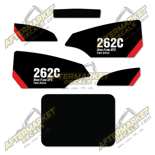 USA Decal Kit Fits Caterpillar 262C High Flow XPS Two Speed Skid Steer - 3M VINYL!