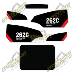 USA Decal Kit Fits Caterpillar 262C High Flow XPS Two Speed Skid Steer - 3M VINYL!