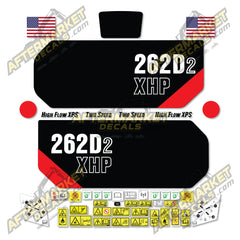 USA Decal Kit Fits Caterpillar 262D2 XHP High Flow XPS 2 Speed Skid Steer  - 3M VINYL!