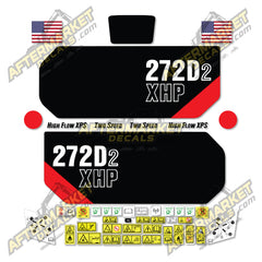 USA Decal Kit Fits Caterpillar 272D2 XHP High Flow XPS 2 Speed Skid Steer  - 3M VINYL!