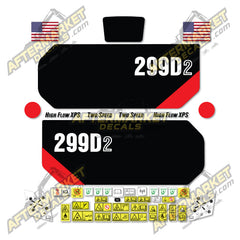 USA Decal Kit Fits Caterpillar 299D2 High Flow XPS 2 Speed Loader  - 3M VINYL!