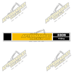 USA Decal Kit Fits Caterpillar 3306 115hp Engine- 3M VINYL!
