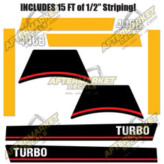 USA Decal Kit Fits Caterpillar 446B Backhoe - 3M VINYL!