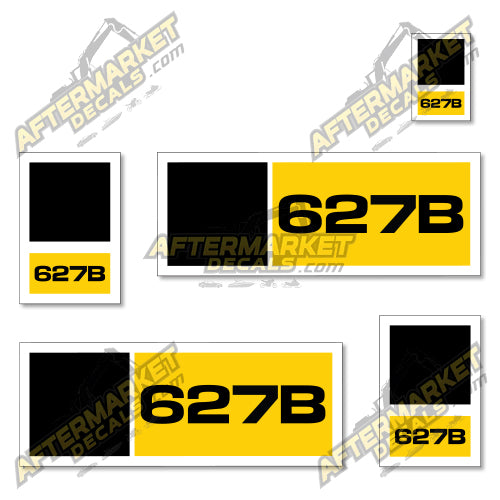USA Decal Kit Fits Caterpillar 627B Scraper- 3M VINYL!