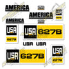 Image of USA Decal Kit Fits Caterpillar 627B Scraper- 3M VINYL!