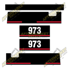 USA Decal Kit Fits Caterpillar 973 Track Loader  - 3M VINYL!