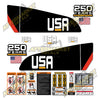Image of USA Decal Kit Fits Caterpillar C5000 Forklift  - 3M VINYL!