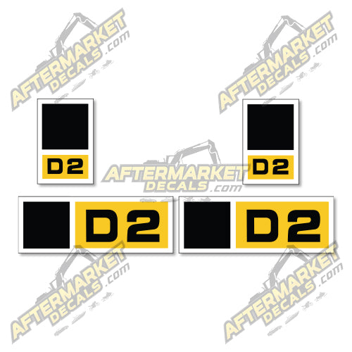 USA Decal Kit Fits Caterpillar D2 Vintage Tractor- 3M VINYL!