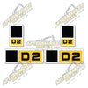 Image of USA Decal Kit Fits Caterpillar D2 Vintage Tractor- 3M VINYL!