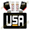 Image of USA Decal Kit Fits Caterpillar ECX5000 Forklift  - 3M VINYL!