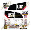 Image of USA Decal Kit Fits Caterpillar GP55N-1 Forklift  - 3M VINYL!