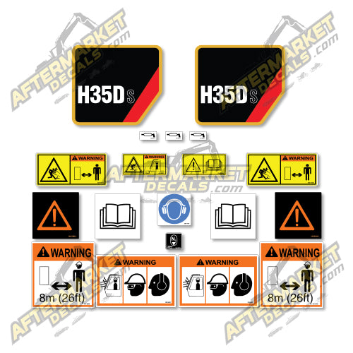 USA Decal Kit Fits Caterpillar H35DS Hammer- 3M VINYL!