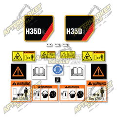 USA Decal Kit Fits Caterpillar H35DS Hammer- 3M VINYL!