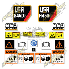USA Decal Kit Fits Caterpillar H45DS Hammer- 3M VINYL!