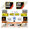 Image of USA Decal Kit Fits Caterpillar H55DS Hammer- 3M VINYL!