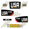 Image of USA Decal Kit Fits Caterpillar IT14G Wheel Loader - 3M VINYL!