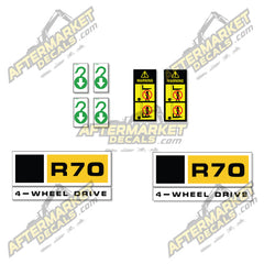 USA Decal Kit Fits Caterpillar R70 Forklift - 3M VINYL!