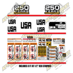 USA Decal Kit Fits Caterpillar RC60 Forklift - 3M VINYL!