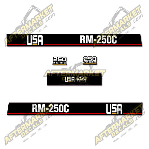 USA Decal Kit Fits Caterpillar RM-250C Reclaimer - 3M VINYL!