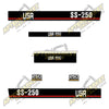 Image of USA Decal Kit Fits Caterpillar SS-250 Reclaimer -  3M VINYL!