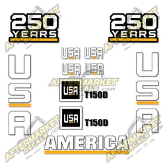 USA Decal Kit Fits Caterpillar T150D Forklift - 3M VINYL!