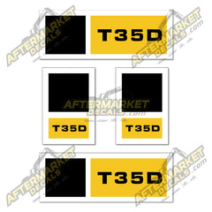 USA Decal Kit Fits Caterpillar T35D Forklift - 3M VINYL!