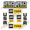 Image of USA Decal Kit Fits Caterpillar T35D Forklift - 3M VINYL!