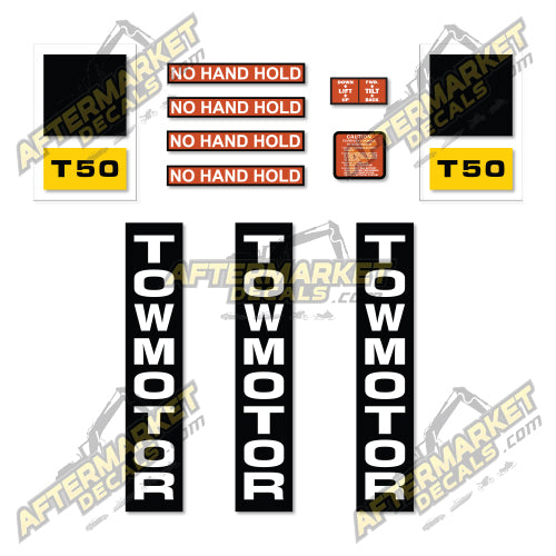 USA Decal Kit Fits Caterpillar T50 Towmotor - 3M VINYL!