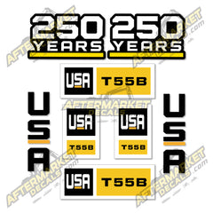 USA Decal Kit Fits Caterpillar T55B Forklift - 3M VINYL!