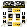 Image of USA Decal Kit Fits Caterpillar T55D Forklift - 3M VINYL!