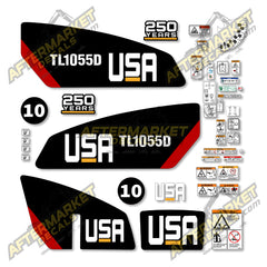 USA Decal Kit Fits Caterpillar TL1055D Telehandler - 3M VINYL!