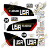 Image of USA Decal Kit Fits Caterpillar TL1055D Telehandler - 3M VINYL!