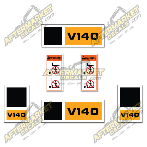 USA Decal Kit Fits Caterpillar V140 Forklift  - 3M VINYL!
