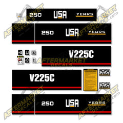 USA Decal Kit Fits Caterpillar V225C Forklift- 3M VINYL!