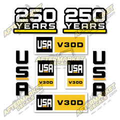 USA Decal Kit Fits Caterpillar V30D Forklift - 3M VINYL!