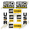 Image of USA Decal Kit Fits Caterpillar V45C Forklift  - 3M VINYL!