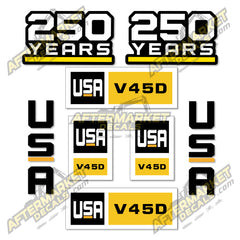 USA Decal Kit Fits Caterpillar V45D Forklift  - 3M VINYL!