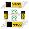 Image of USA Decal Kit Fits Caterpillar V60C Forklift  - 3M VINYL!
