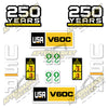 Image of USA Decal Kit Fits Caterpillar V60C Forklift  - 3M VINYL!