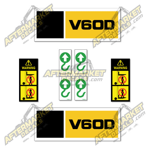 USA Decal Kit Fits Caterpillar V60D Forklift  - 3M VINYL!