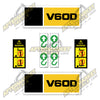 Image of USA Decal Kit Fits Caterpillar V60D Forklift  - 3M VINYL!