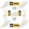 Image of USA Decal Kit Fits Caterpillar V60D Forklift  - 3M VINYL!