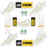 Image of USA Decal Kit Fits Caterpillar V60E Forklift  - 3M VINYL!