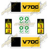 Image of USA Decal Kit Fits Caterpillar V70C Forklift  - 3M VINYL!